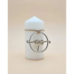 4er Set Adventskranz Zahlen Holz Adventszahlen Zahlenanhänger Adventskranzanhänger Weihnachtsdeko skandinavisch