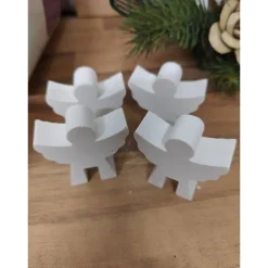 4er Set Engel aus Raysin für Kerzenteller oder Lidatorp