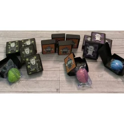 3er Set Goodies / Gastgeschenke zu Halloween oder für einen Geburtstag, Mini Geschenkverpackung inkl. Schleckmuschel