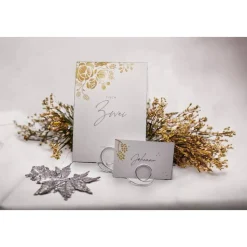 2er Set Kartenhalter für Platz-, Namenskarten und Menü oder Tischnummern , Farbauswahl