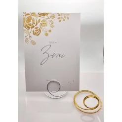 2er Set Kartenhalter für Platz-, Namenskarten und Menü oder Tischnummern , Farbauswahl