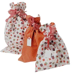 3er Set Nikolaussäckchen, Weihnachtssäckchen, Geschenkebeutel