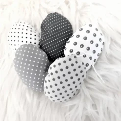 5er Set Ostereier aus Stoff zum aufhängen