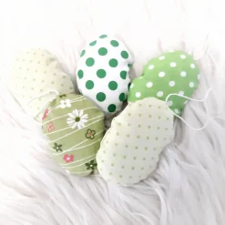 5er Set Ostereier aus Stoff zum aufhängen