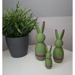 3er Set Osterhasen / minimalistisches Design / Blickfang / Farbtupfer / Geschenk / Deko