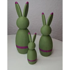 3er Set Osterhasen / minimalistisches Design / Blickfang / Farbtupfer / Geschenk / Deko