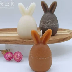3er Set Osterhasenkerzen Lauscher