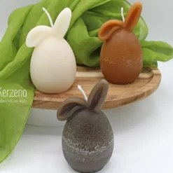 3er Set Osterhasenkerzen Schlappöhrchen