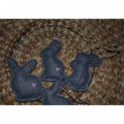 4er Set Ostern  Deko Hasen Anhänger Osterhasen Osterdeko