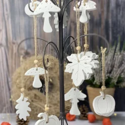 2er Set Pilze - Herbstdeko aus Raysin