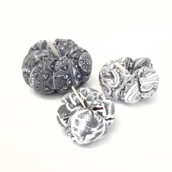 3-er Set Stoffkürbisse, herbstliche Deko-Kürbisse