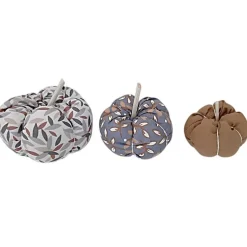 3-er Set Stoffkürbisse, herbstliche Deko-Kürbisse