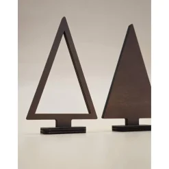 2er Set Tannenbaum aus Holz Line Art minimalistisches Design modern abstrakter Weihnachtsbaum Weihnachtsdeko Weihnachten