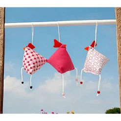 3-er Set "Verrückte Hühner", Osterhühner zum Aufhängen