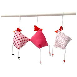 3-er Set "Verrückte Hühner", Osterhühner zum Aufhängen