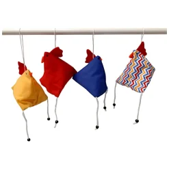4-er Set "Verrückte Hühner", Osterhühner zum aufhängen