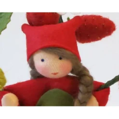 Erdbeere - Blumenkind - Jahreszeitentisch - Waldorf Art - Art.Nr.SO24