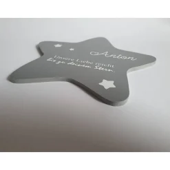 Erinnerung an ein Sternenkind | Stern wetterfest / Grabdeko