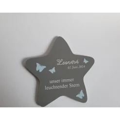Erinnerung an ein Sternenkind | Stern wetterfest / Grabdeko