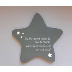 Erinnerung an ein Sternenkind | Stern wetterfest / Grabdeko