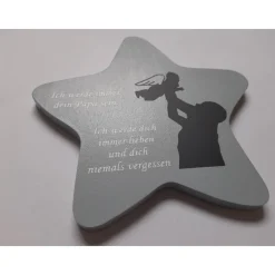 Erinnerung an ein Sternenkind, Geschenk für Sternenpapa, Kindergrab, Stern als Grabdeko oder Grabschmuck, Tod,Trauer