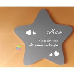 Erinnerung an ein Sternenkind | Stern wetterfest / Grabdeko