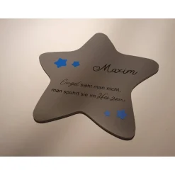 Erinnerung an ein Sternenkind | Stern wetterfest / Grabdeko