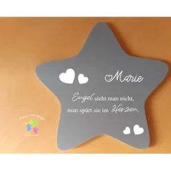 Erinnerung an ein Sternenkind | Stern wetterfest / Grabdeko