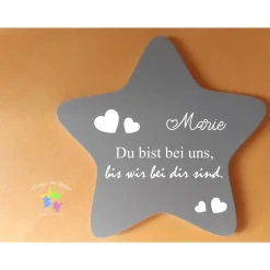 Erinnerung an ein Sternenkind | Stern wetterfest / Grabdeko