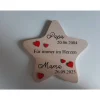 Erinnerung an Mama/Papa oder andere Verstorbene, Geschenk für Angehörige, individuelles Trauergeschenk, Stern aus Holz,