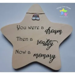 Erinnerung an Sternenkind, Verstorbene, Geschenk für Angehörige, individuelle gestaltetes Trauergeschenk