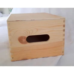 Erinnerungsbox aus Holz Taufe Motiv Segelboot