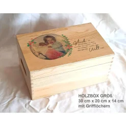 Erinnerungsbox Familie Freunde Fotos aus Holz