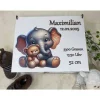 Erinnerungsbox für Baby, Erinnerungskiste, personalisierte Erinnerungskiste, Baby Geschenk personalisiert elefant