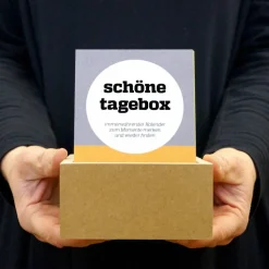 Erinnerungsbox SCHÖNETAGEBOX immerwährender Kalender und Tagebuch zum Sammeln schöner Momente