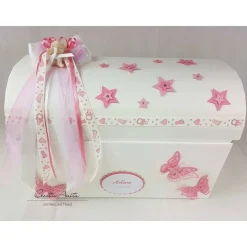 Erinnerungsbox Truhe STERNENKIND rosa