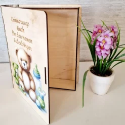 Erinnerungsbuch „Für den neuen Erdenbürger“ – Personalisiertes Geschenk zur Geburt