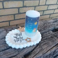 Erinnerungskerze Kleiner Engel Trostlicht Sternenkind für deine Gedenkecken