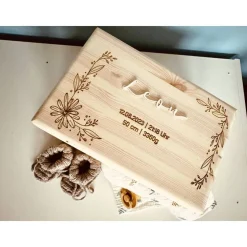 Erinnerungskiste Baby Erinnerungsbox, Geschenk Geburt, Erinnerungsbox Baby, Personalisiertes Geschenk Baby, FSC zertifi