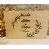 Erinnerungskiste Hochzeit Personalisiert - Hochzeitsgeschenk - Erinnerungskiste -Holzkiste -Holzbox-Blumenkranz