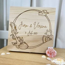 Erinnerungskiste zur Hochzeit | Personalisierte Erinnerungsbox | Holzkiste mit Gravur | Geschenk zur Hochzeit | Erinneru