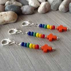 3er-Set farbenfrohe Gastgeschenke / Mitbringsel / Mitgebsel / Charms