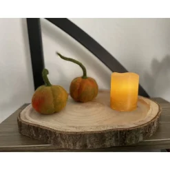 2er-Set kleine gefilzte Kürbisse mit den Stillen – handgemachte Herbstdeko aus Wollfilz, ca. 5 × 6 cm groß