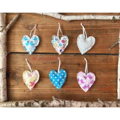 6er-Set kleine Herzchen bunt