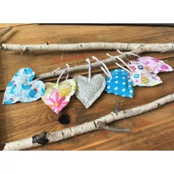 6er-Set kleine Herzchen bunt