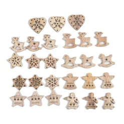 27er-Set Tischdeko Weihnachten, Streudeko Weihnachten, 2 Variationen zur Auswahl