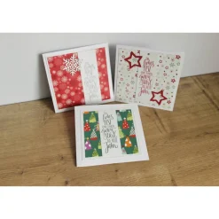 3er-Set Weihnachtskarten "Ein frohes Fest II" aus der Manufaktur Karla