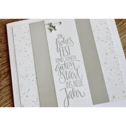 3er-Set Weihnachtskarten "Ein frohes Fest" I aus der Manufaktur Karla