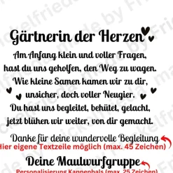 Erzieherin Geschenk Kindergarten Abschiedsgeschenk von Kita , Schule, Hort oder Tagesgruppe