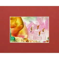 Es weihnachtet sehr  •  Original Encausticmalerei, Unikat mit Passepartout - Design  Ulrike Kröll